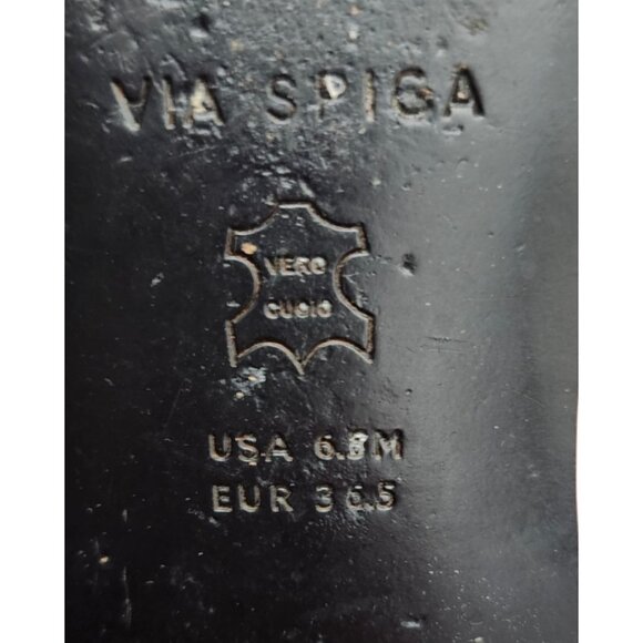 Via Spiga Women's Hana Leather Slide Sandals Size 6.5 - Picture 9 of 11